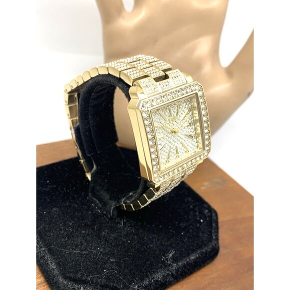 JBW Women's Watch J6386A Cristal Diamond Gold Stainless Steel Swiss Quartz 28mm - Picture 14 of 14